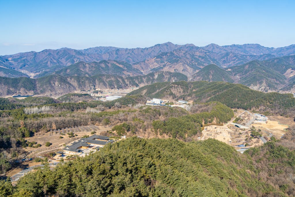 Taekwondowon observatory Muju winter view